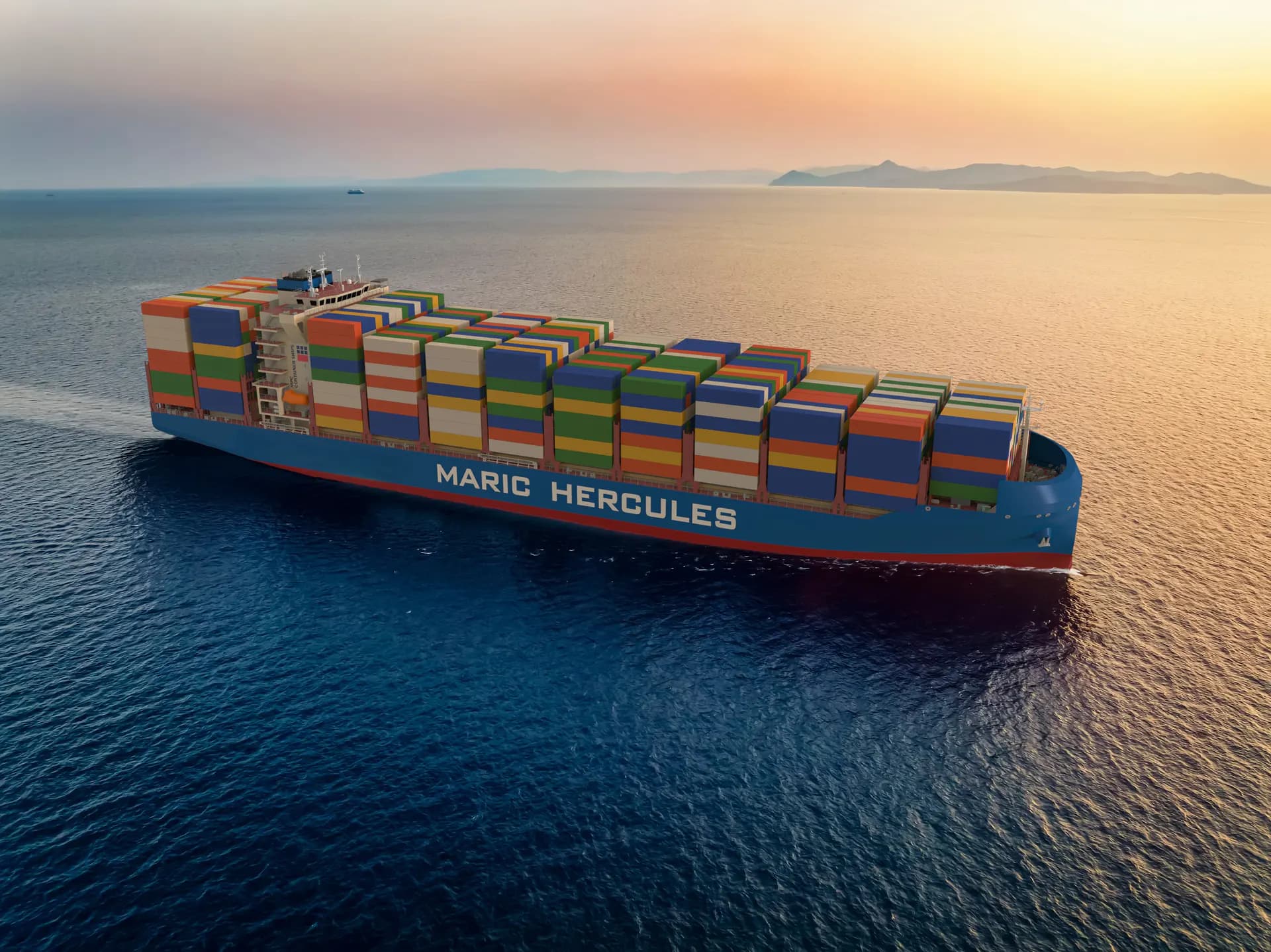 Merchant ships representing a managed fleet