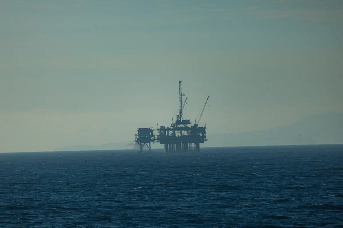 Offshore oil platform in the Gulf of Mexico