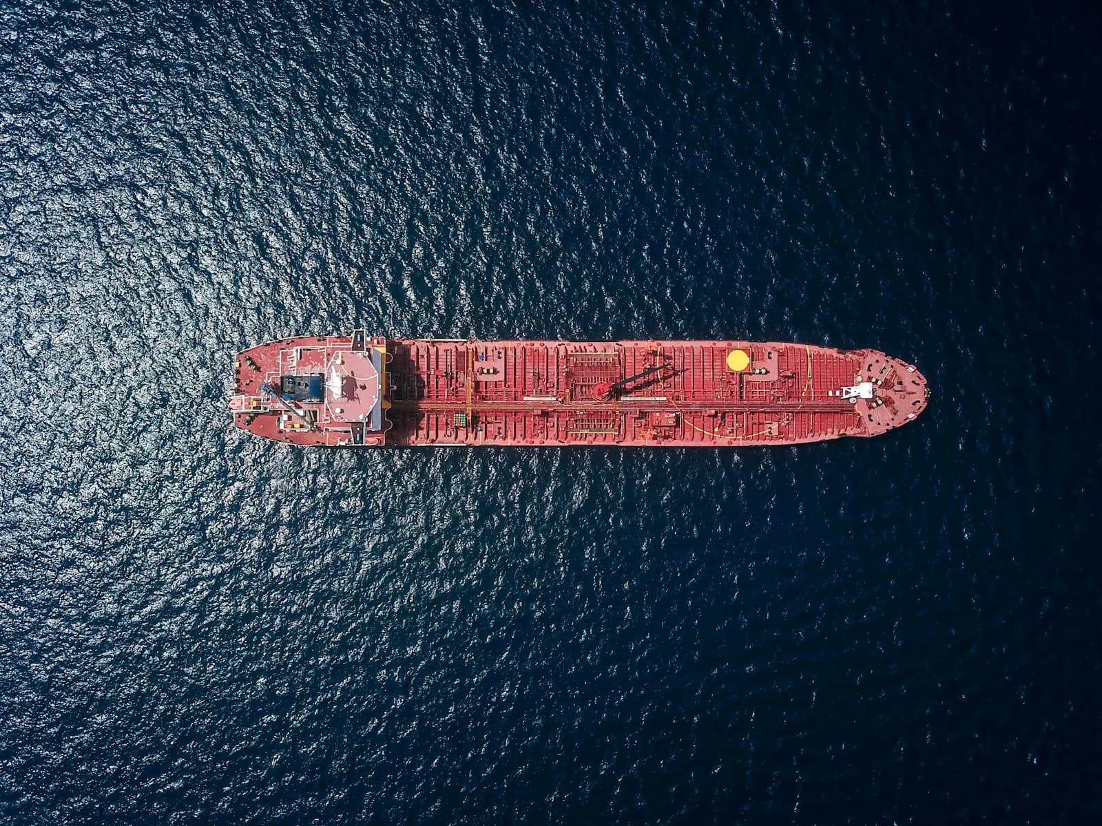 An Aframax tanker loading at an export terminal