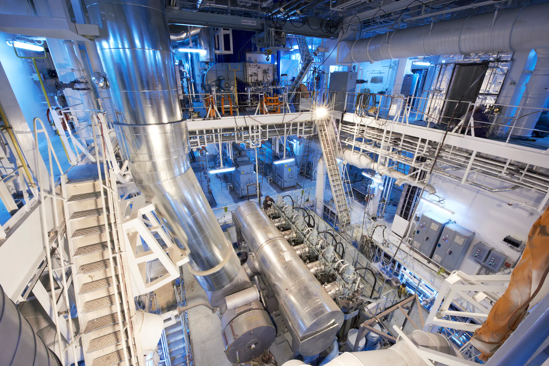 Engine room of a merchant ship