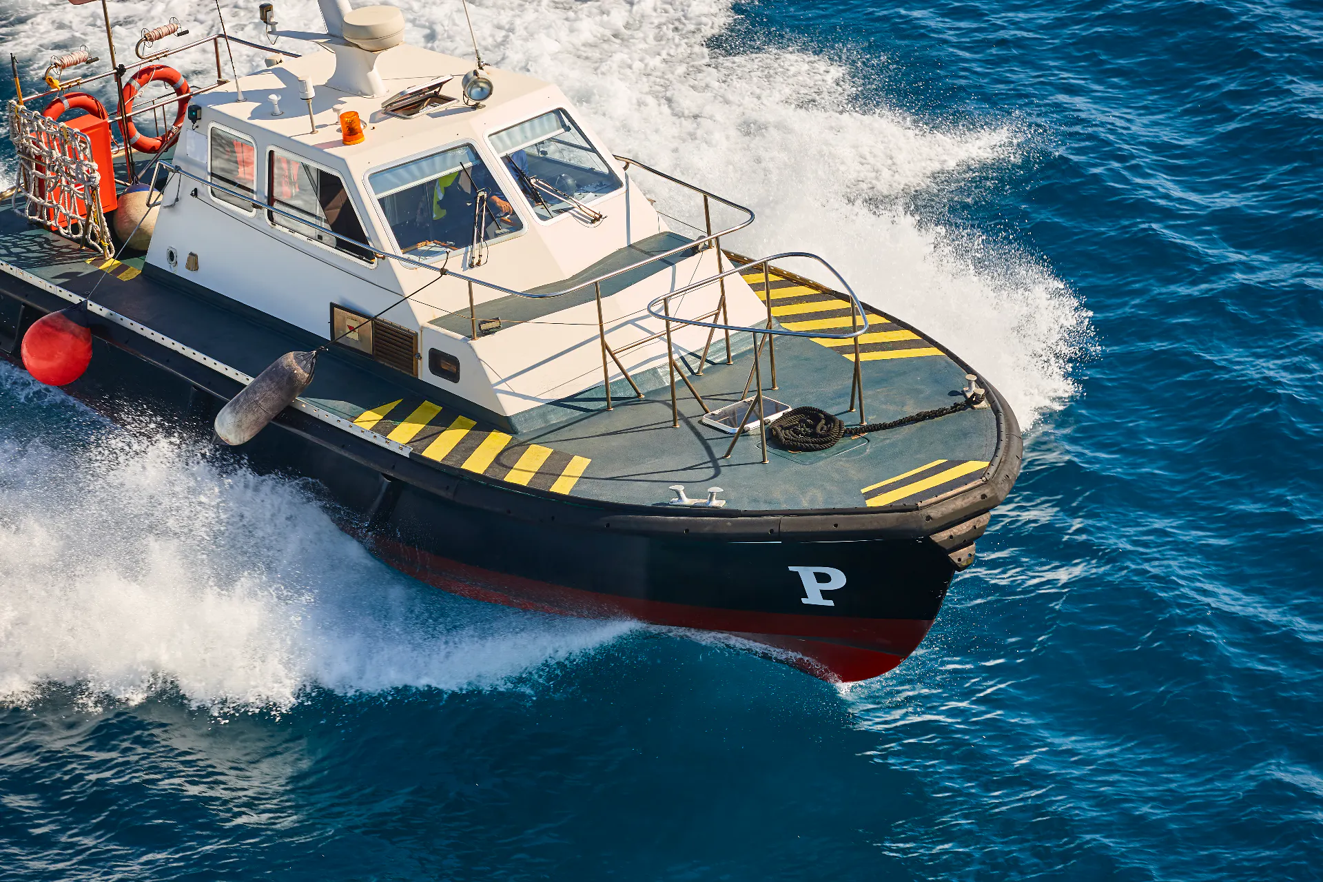 Pilot vessel operating in coastal waters