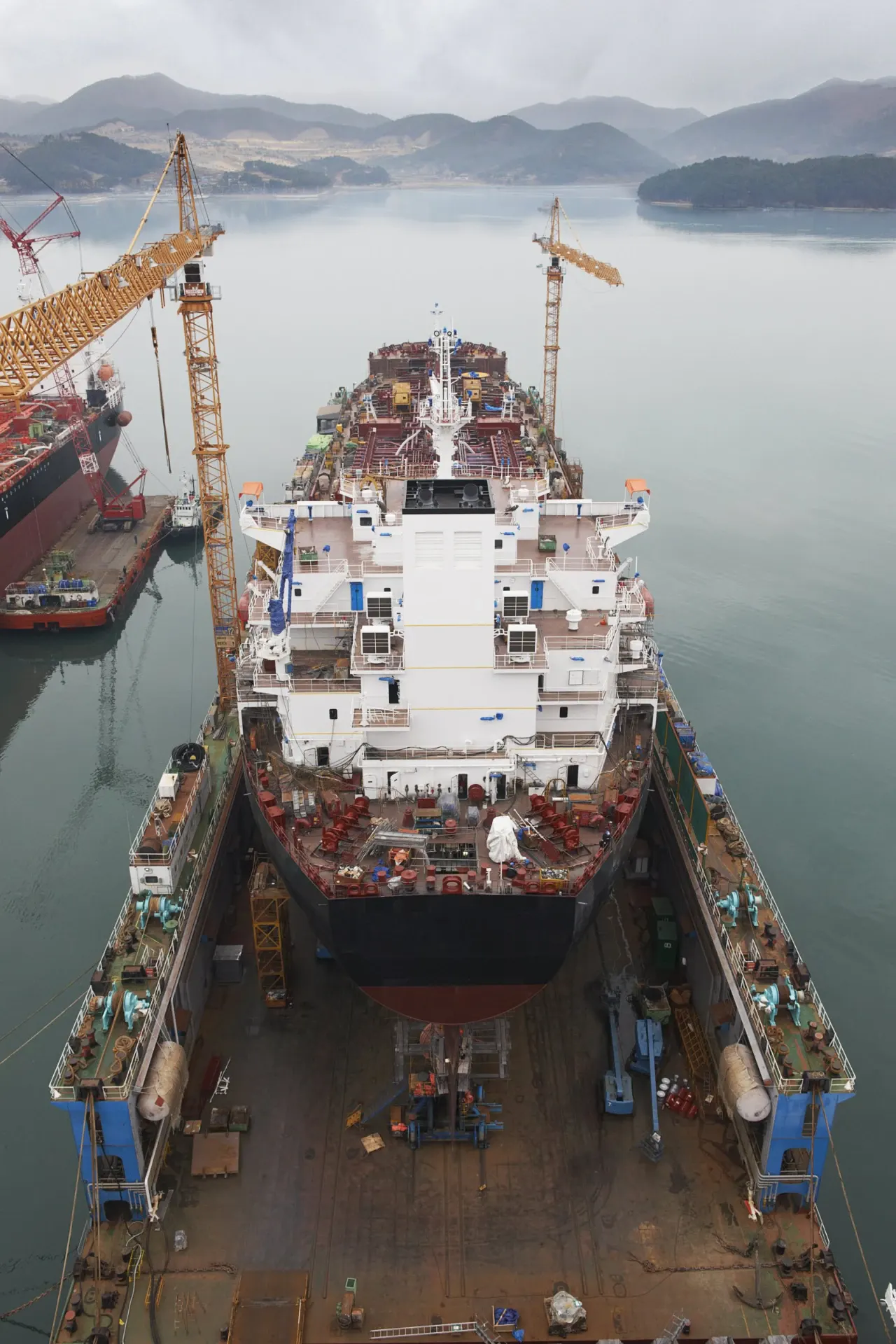 Ships at a South Korean port