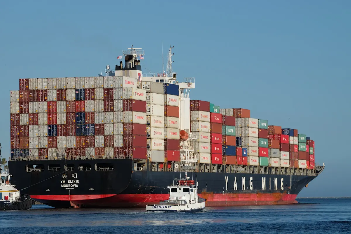 Container terminal on the North American west coast