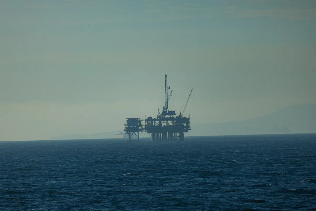 Offshore oil platform in the Gulf of Mexico