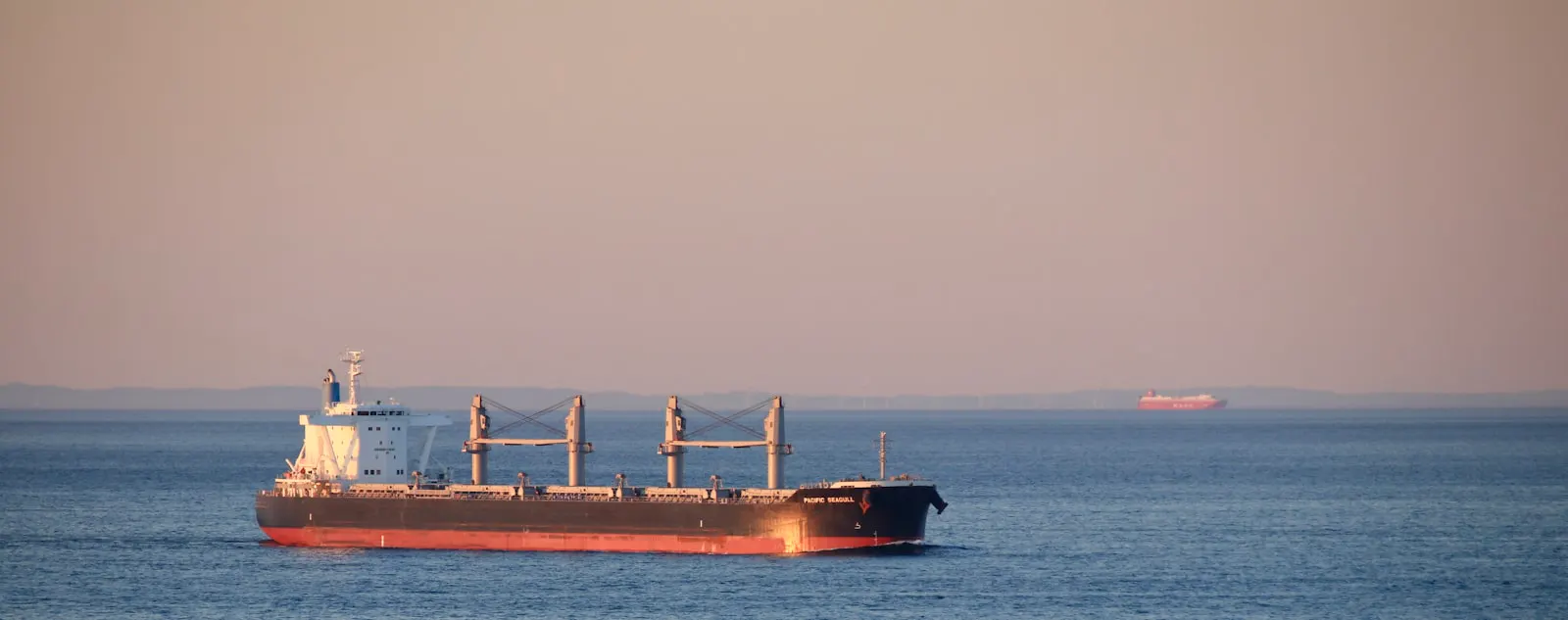 Gas carrier at sea