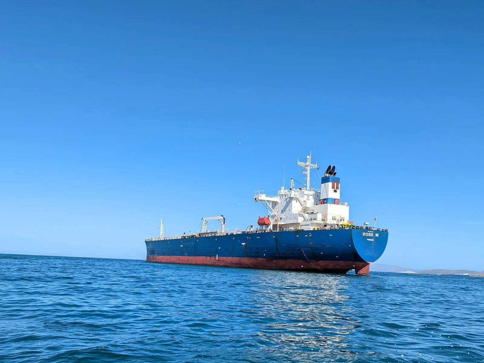 Merchant ship at sea