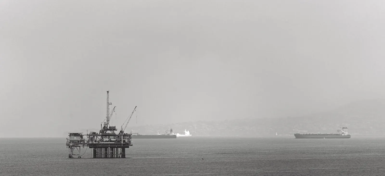 Offshore survey vessel at sea