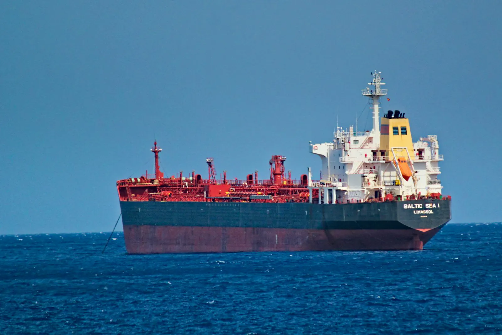 LNG tanker under way at sea